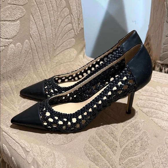 Ann Taylor Black Woven Heels - Picture 10 of 10